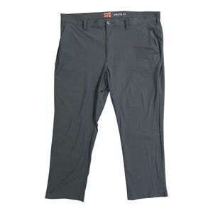 Society Of One Men's Athletic Fit 44x30 Gray‎ Polyester Pants